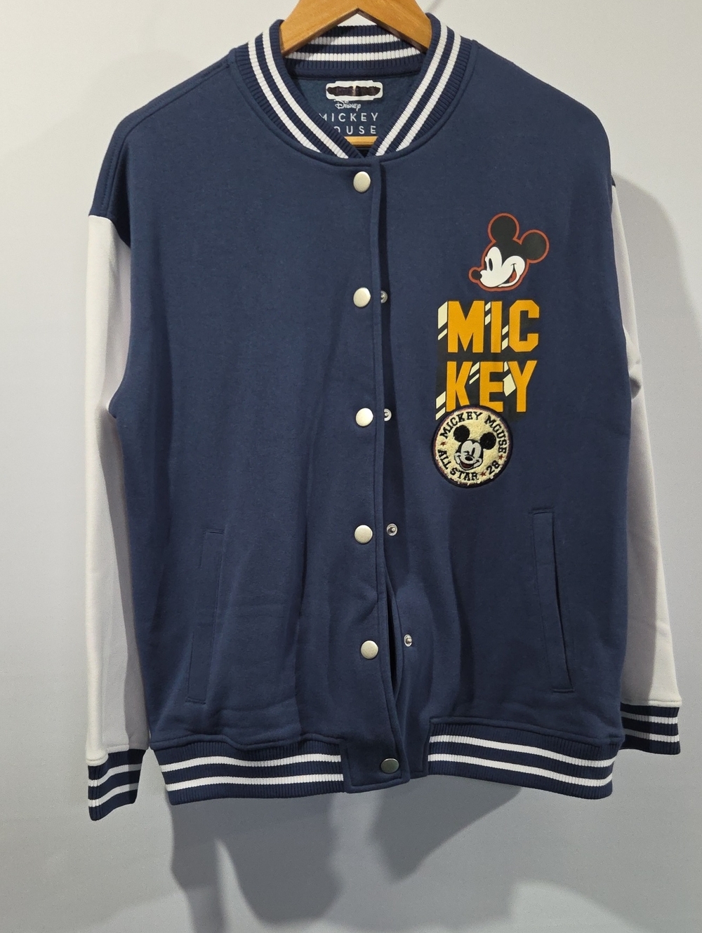 Disney Men's Mickey Mouse Varsity Jacket S